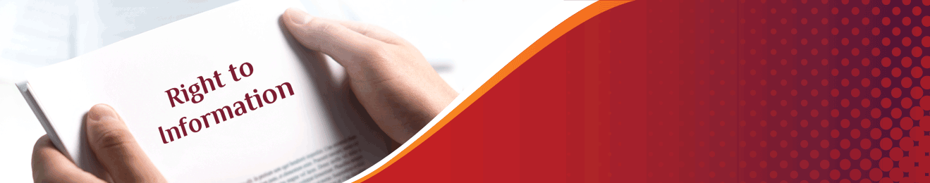 Disclosures under section 4(b) of the Right to Information Act, 2005 Banner